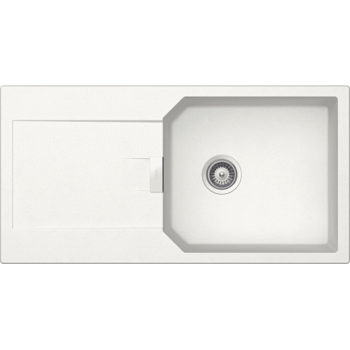 Schock MANHATTAN D100L Single Bowl White Granite Sink 100x51cm