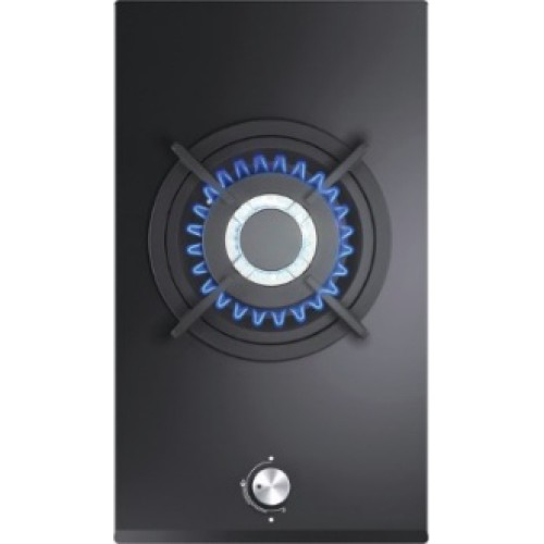 CM MAYA GLASS NERO Black Ceramic Glass Gas Hob 30cm