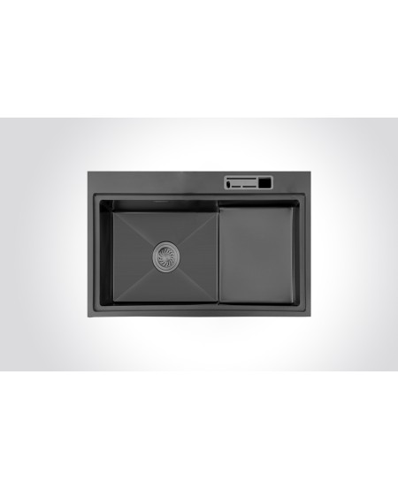 ELITE MK7549 Single Bowl Black 750 X 490 cm Stainless Steel Sink