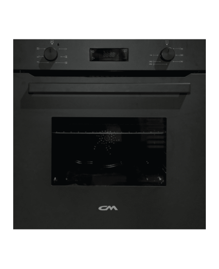 CM Napoli Matte Black Built-in Electric Oven Glass 80L