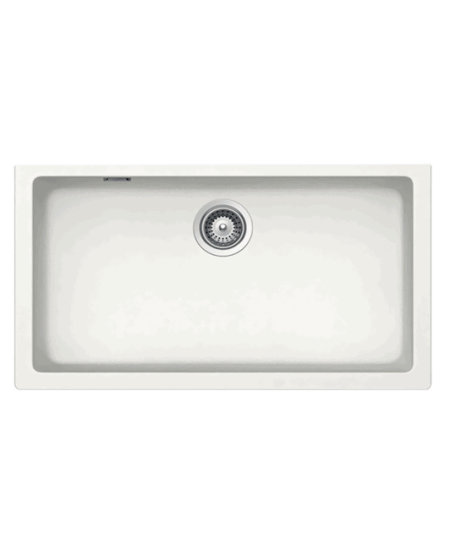 CM Nevada 76x44cm White Bianco – Single Bowl Granite Sink