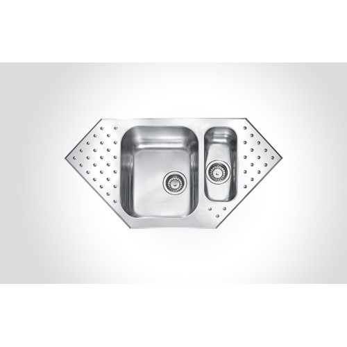 CM PUNTO PLUS One And One Half Bowl 98 X 50 cm Sink Satin Finish F3