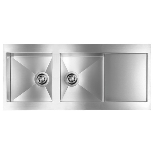 CM REVERS 116 X 52 cm Double Bowl Stainless Steel Sink