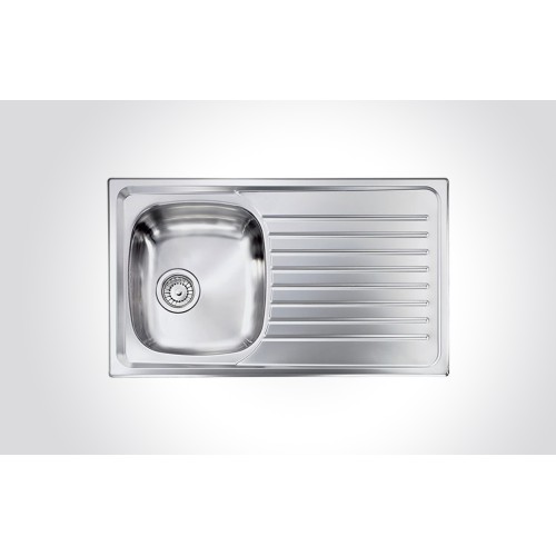 CM SIROS Single Bowl Stainless Steel Sink 86 X 50 cm