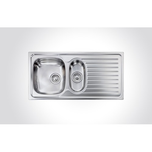 CM SIROS One And One Half Bowl Sink Satin Finish 100x50cm