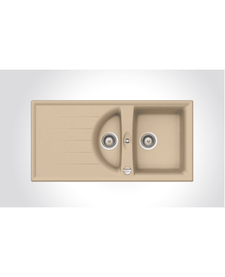 Schock Genius D-150 Moonstone – 1.5 Bowl Granite Sink