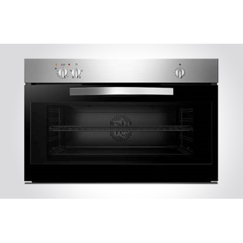 CM TIME F9 XL Built-In Electric Black Stainless Steel Oven 90cm