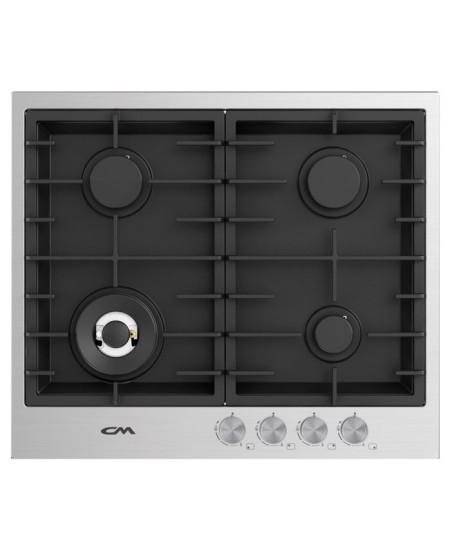 CM TWIN 60 4B INOX Stainless Steel Hob 60cm