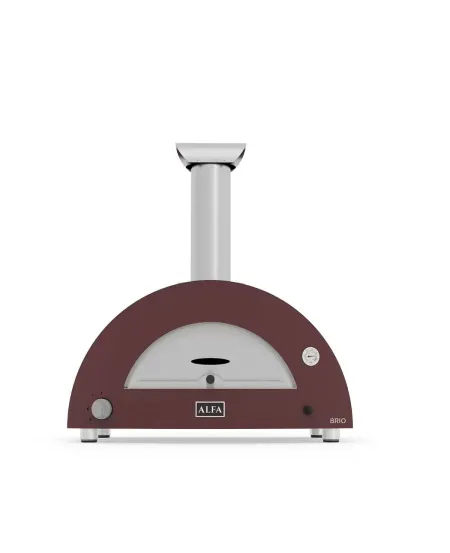 Alfa Brio Hybrid (wood & gas) Pizza Oven – Red