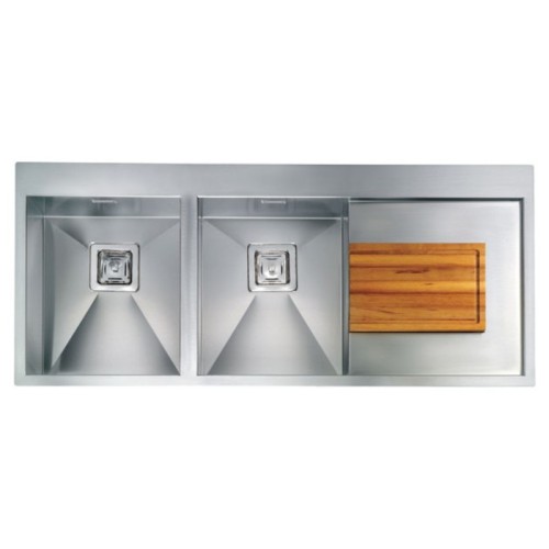 CM CLARK 116 x 50 cm Double Bowl Stainless Steel Sink