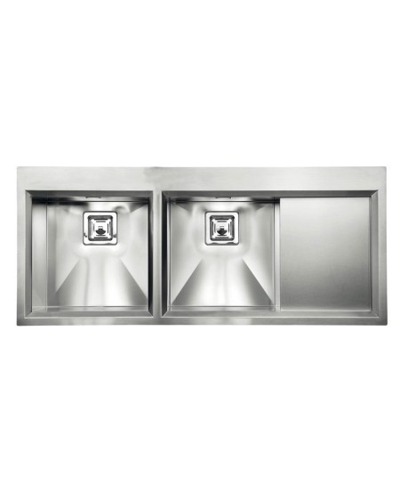 CM GLAMOUR MIX 116 x 50 cm Double Bowl Stainless Steel Sink