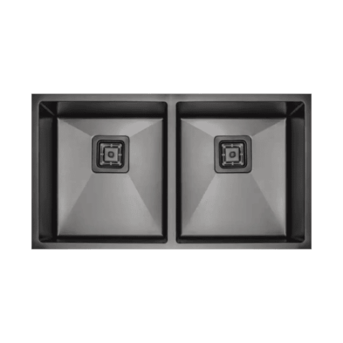 CM ELITE HMD7744B Double Bowl Stainless Steel Sink 77 X 44 cm