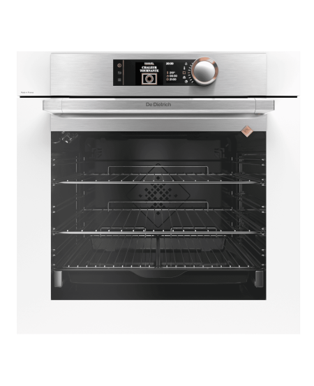 De Dietrich DOP8574W White Multifunction Plus Pyrolysis Perfect Sensor Oven
