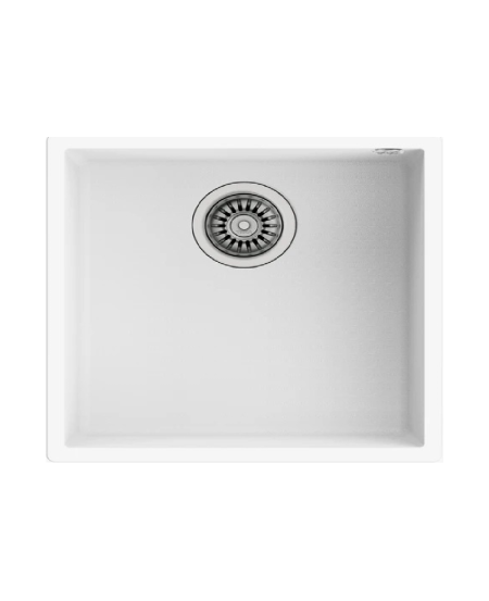 CM Nevada 54x44cm White Bianco – Single Bowl Granite Sink