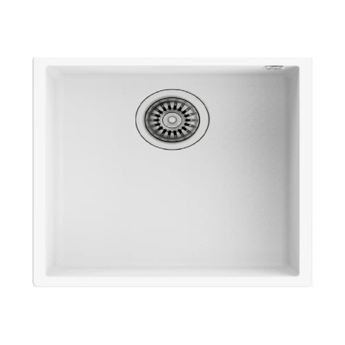 CM Nevada 54x44cm White Bianco – Single Bowl Granite Sink