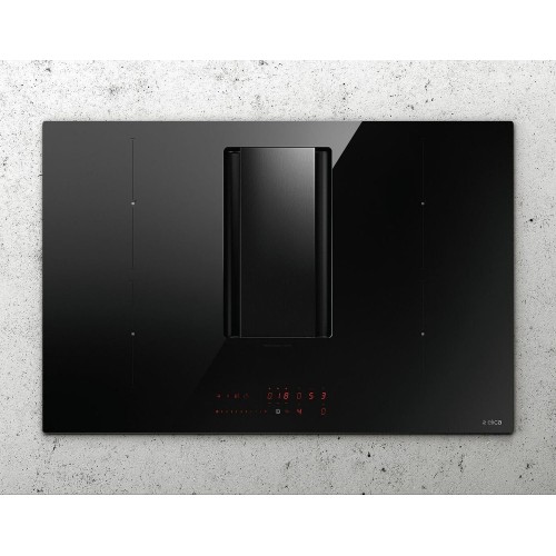 Elica Nikolatesla Alpha Black Hood And Cooktop Hob 78cm