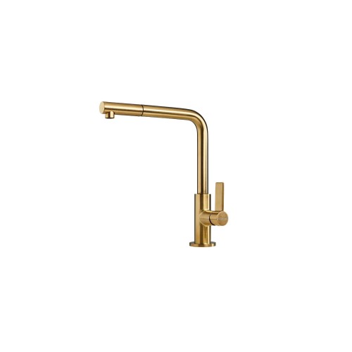 FOSTER 8498 129 VELA PLUS GOLD satin Single lever mixer tap with rotating barrel
